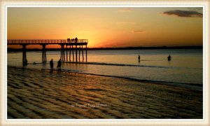 Hervey Bay Sunset, Scarness Jetty - my background blog image