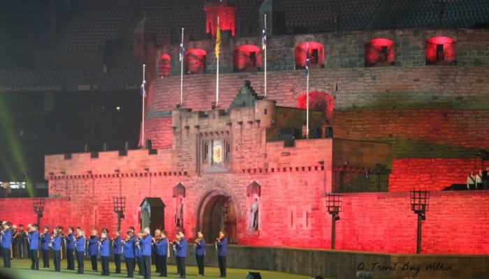 Replica of Edinburgh Castle at Etihad Stadium